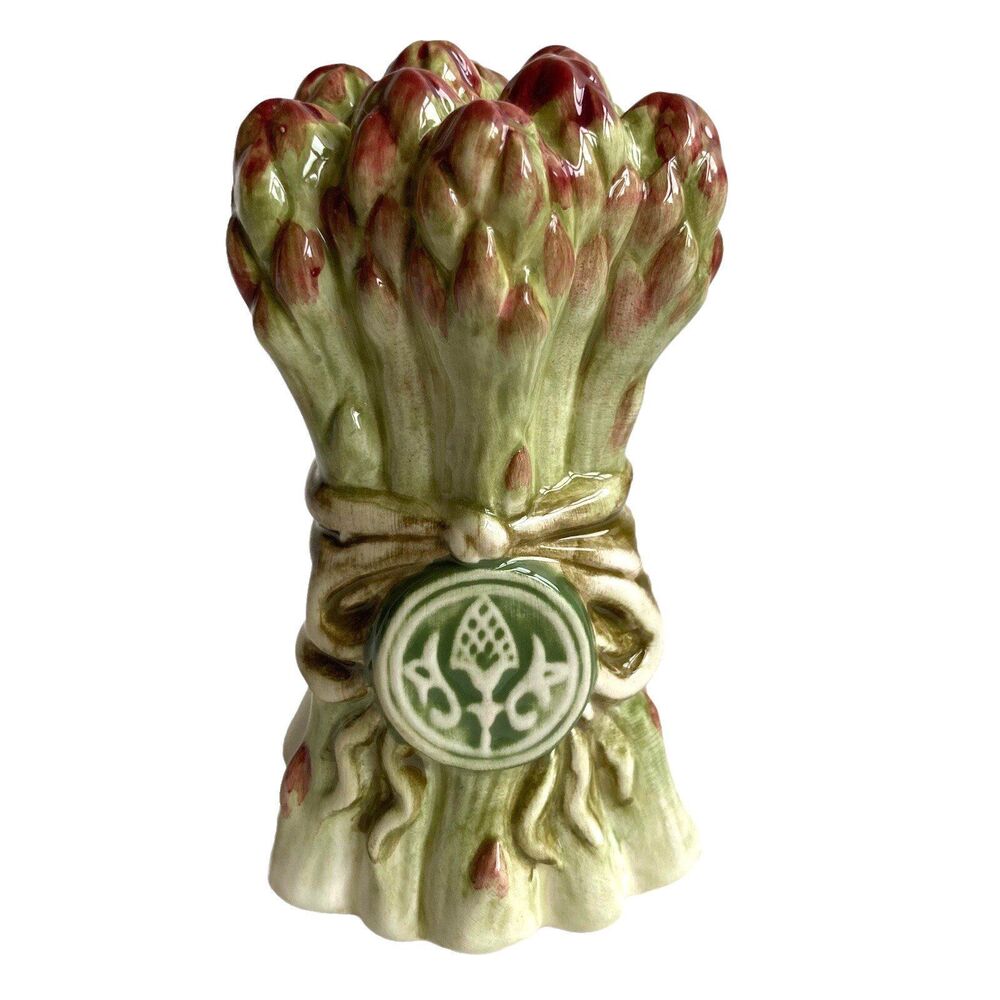 Vtg Fitz & Floyd Asparagus Salt Shaker Ceramic FF Vegetable Farmers Market Core